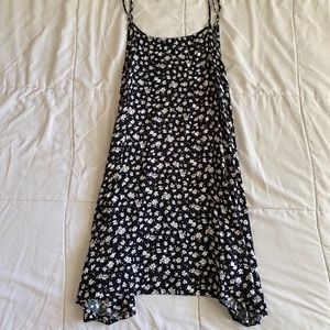 John Galt Navy Blue Flower Dress
